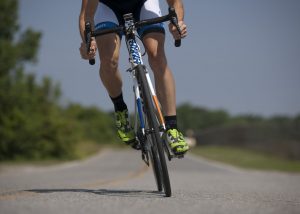 person riding bike